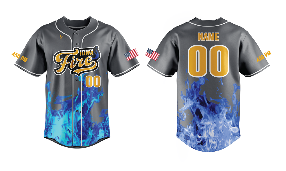 Iowa Fire - Grey Jersey