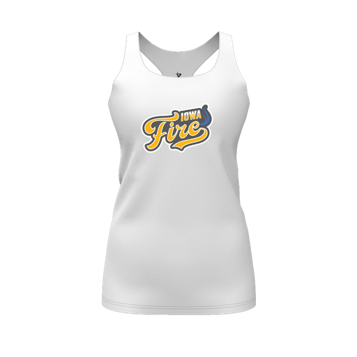 [CUS-DFW-RCBK-PER-WHT-FYS-LOGO1] Racerback Tank Top (Female Youth S, White, Logo 1)