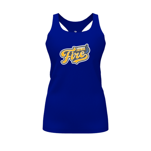 [CUS-DFW-RCBK-PER-RYL-FYS-LOGO1] Racerback Tank Top (Female Youth S, Royal, Logo 1)