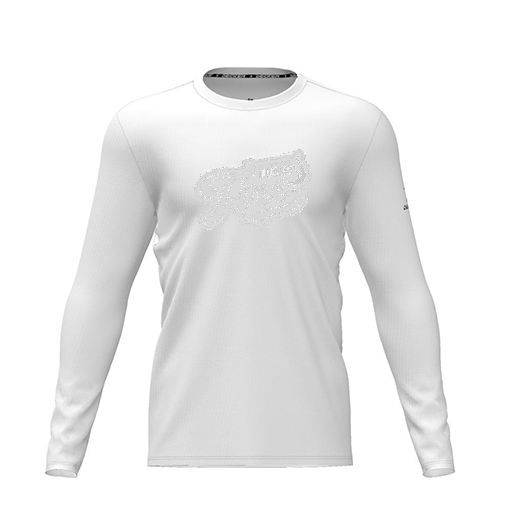 [FTLCDFWH-YXS-LOGO1] Dri Fit Performance T-Shirt (Youth XS, White, Logo 1, Long Sleeve)