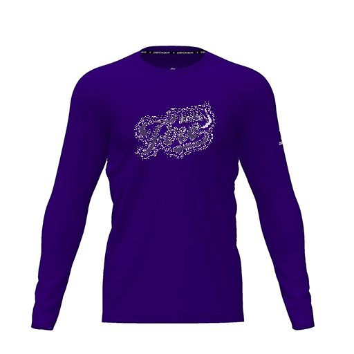 [FTLCDFPP-YXS-LOGO1] Dri Fit Performance T-Shirt (Youth XS, Purple, Logo 1, Long Sleeve)