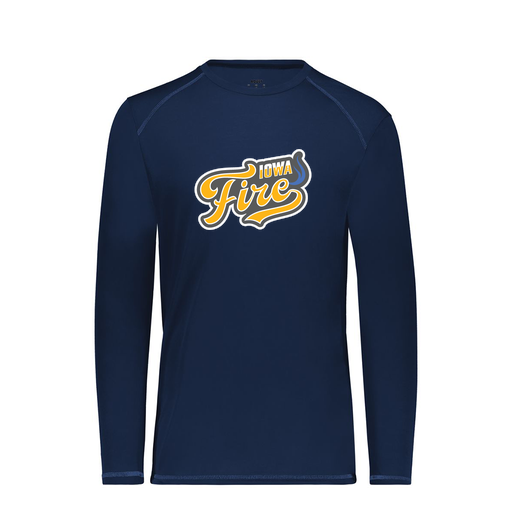 [6845.065.S-LOGO1] Men's SoftTouch Long Sleeve (Adult S, Navy, Logo 1)