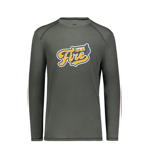 [6846.98D.S-LOGO1] Youth SoftTouch Long Sleeve (Youth S, Gray, Logo 1)