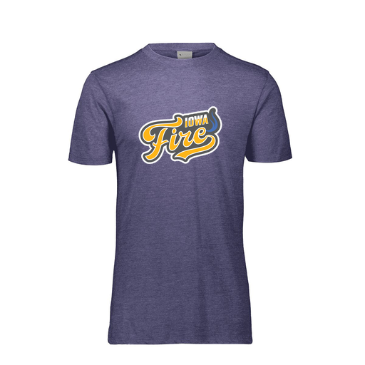 [FTSCUBNV-YS-LOGO1] Decker Youth Tri-Blend T-Shirt - Short Sleeve (Youth S, Navy, Logo 1)