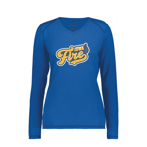 [6847.060.XS-LOGO1] Women's SoftTouch Long Sleeve (Female Adult XS, Royal, Logo 1)