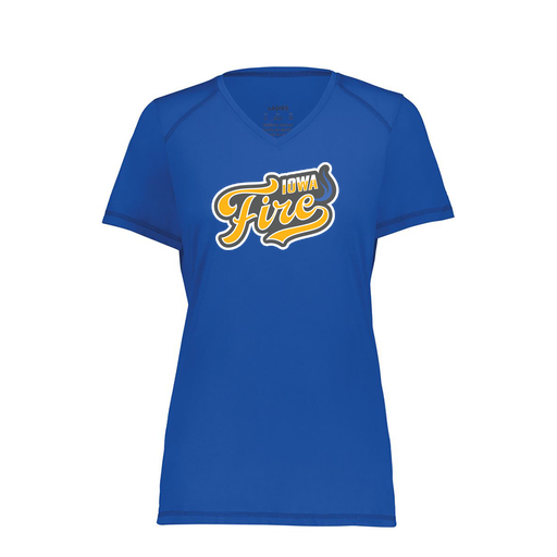 [6844.060.XS-LOGO1] Women's SoftTouch Short Sleeve (Female Adult XS, Royal, Logo 1)