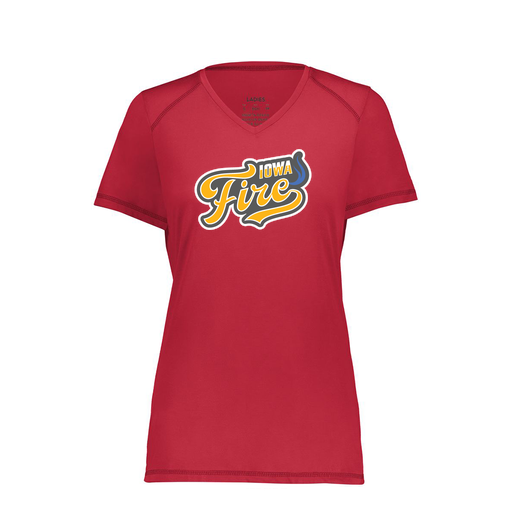 [6844.083.XS-LOGO1] Women's SoftTouch Short Sleeve (Female Adult XS, Red, Logo 1)