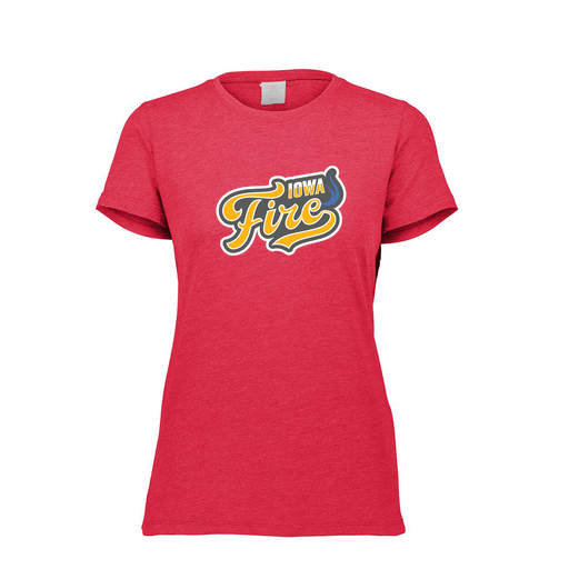 [FTSCUBRD-FAXS-LOGO1] Decker Women's Tri-Blend T-Shirt - Short Sleeve (Female Adult XS, Red, Logo 1)