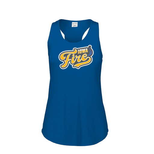[3078.U55.S-LOGO1] Ladies Tri Blend Tank Top (Female Adult S, Royal, Logo 1)