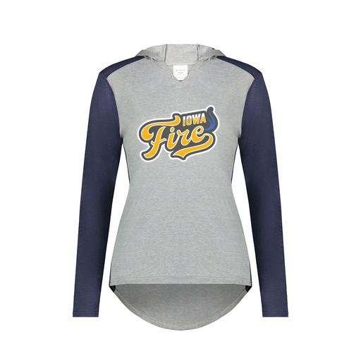 [6902.29V.XS-LOGO1] Ladies Vintage Hoodie (Female Adult XS, Navy, Logo 1)