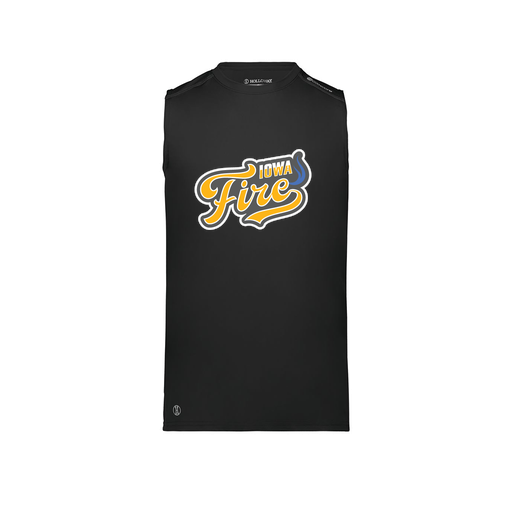 [222593.080.S-LOGO1] Men's CoolDry TankTop (Adult S, Black, Logo 1)