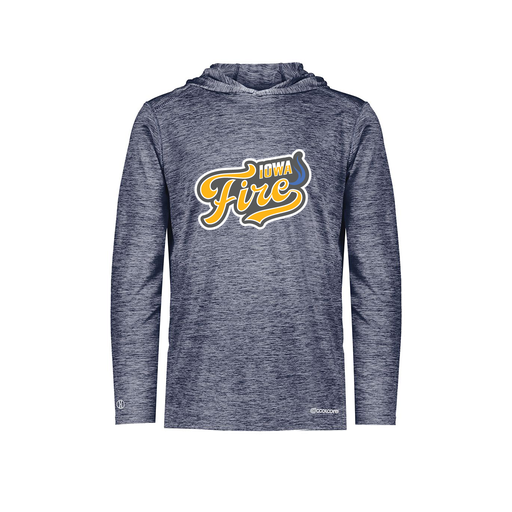 [FOLHCGNV-AS-LOGO1] Decker Men's Charge Hoodie (Adult S, Navy, Logo 1)