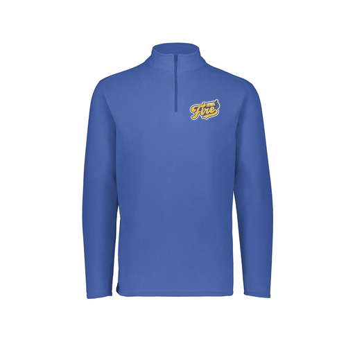 [6863.060.XS-LOGO1] Men's MicroFleece 1/4 Zip Pullover (Adult XS, Royal, Logo 1)
