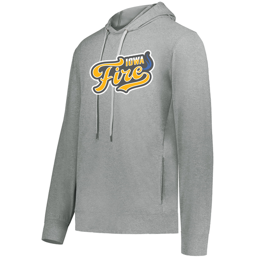 [222698.013.S-LOGO1] YOUTH VENTURA THIN KNIT HOODIE (Youth S, Silver, Logo 1)