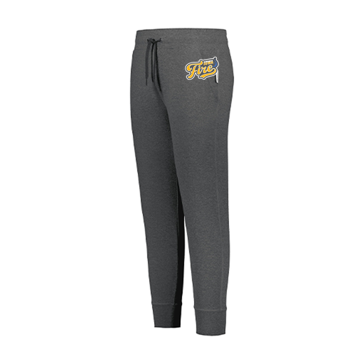 [222799.E83.XS-LOGO1] LADIES VENTURA SOFT KNIT JOGGER (Female Adult XS, Gray, Logo 1)