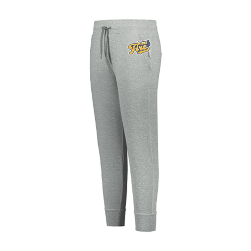 [222799.013.XS-LOGO1] LADIES VENTURA SOFT KNIT JOGGER (Female Adult XS, Silver, Logo 1)