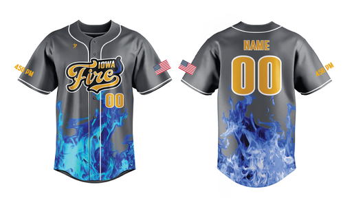 Iowa Fire - Grey Jersey