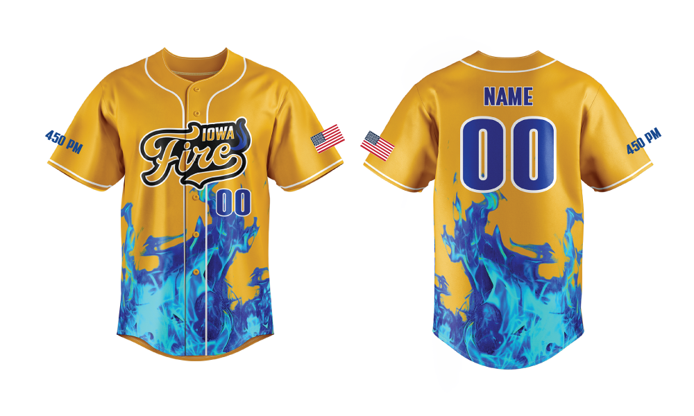 Iowa Fire - Gold Jersey