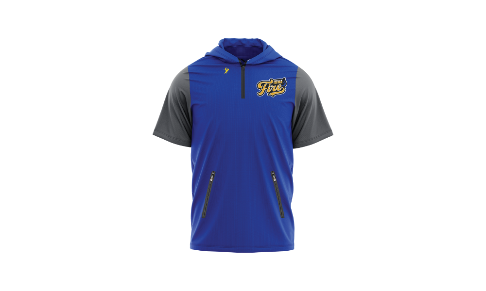 Iowa Fire - Blue Hooded Cage Jacket